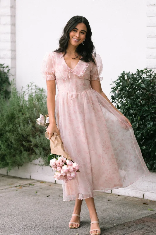 "VIP Sale: Extra 15% Off on Women's Dresses for Our Loyal Customers"Blake Bib Floral Midi Dress "VIP Sale: Extra 15% Off on Women's Dresses for Our Loyal Customers"Blake Bib Floral Midi Dress