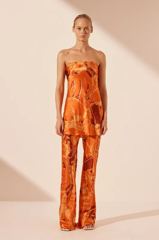 "Bohemian - style women's dresses for music festivals"CHARA SILK STRAPLESS BIAS TOP "Bohemian - style women's dresses for music festivals"CHARA SILK STRAPLESS BIAS TOP