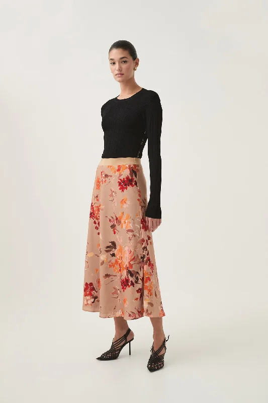 "Denim dresses for women for a casual and cool style"Exurbia Midi Skirt