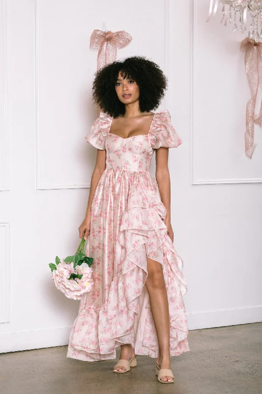 "Mother of the bride dresses for women in elegant styles"Giselle Ruffled Maxi Dress "Mother of the bride dresses for women in elegant styles"Giselle Ruffled Maxi Dress