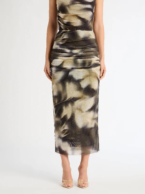 "Striped dresses for women with a classic touch"GOLD MIRAGE SKIRT