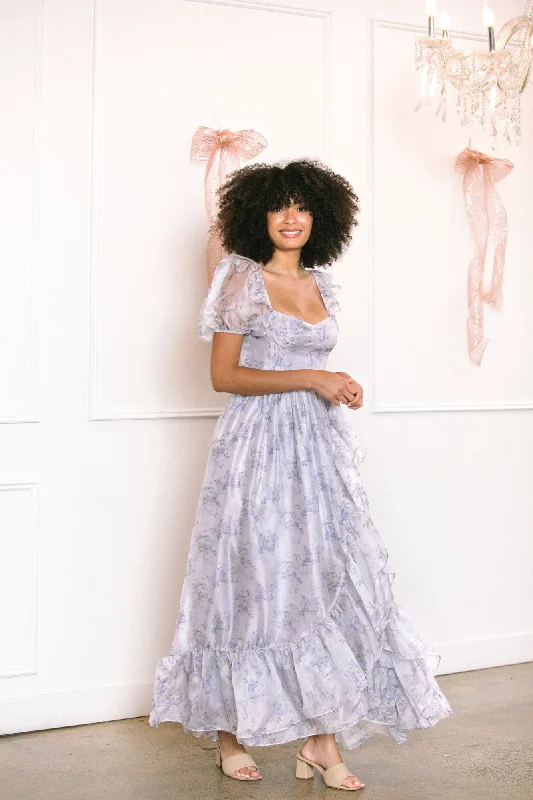 "Shirt dresses for women for a smart - casual style"Heather Ruffled Maxi Dress