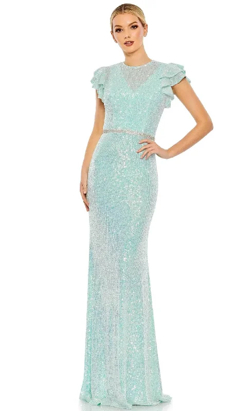 "T - shirt dresses for women for ultimate comfort"Ieena Duggal 26942 - Illusion High Neck Sequined Gown "T - shirt dresses for women for ultimate comfort"Ieena Duggal 26942 - Illusion High Neck Sequined Gown