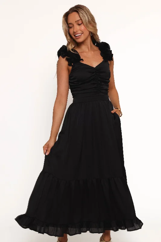 "Mini dresses for women for a youthful and trendy look"Inca Midi Dress - Black