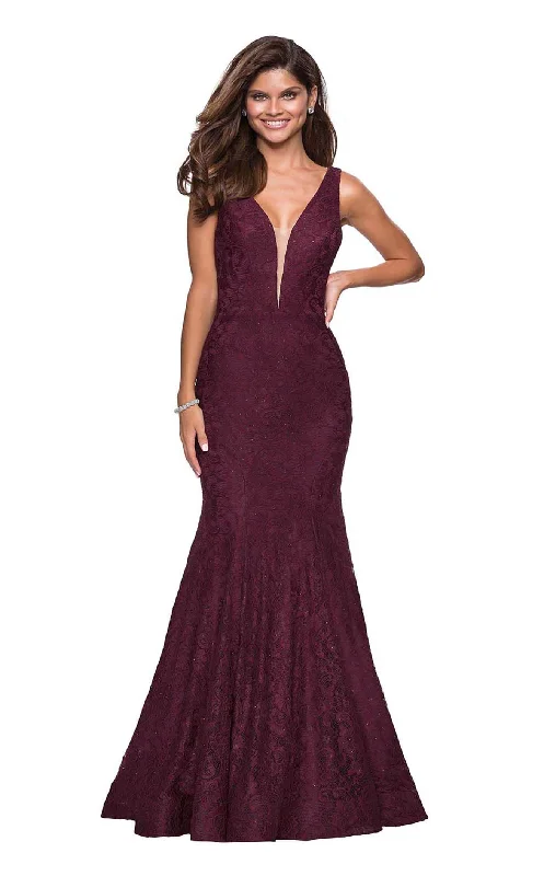 "Long sleeve dresses for women in cold weather"La Femme 27464 Dress