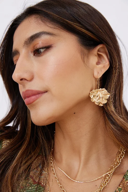 "Mother of the groom dresses for women in sophisticated designs"Leonie Textured Bold Leaf Earrings "Mother of the groom dresses for women in sophisticated designs"Leonie Textured Bold Leaf Earrings