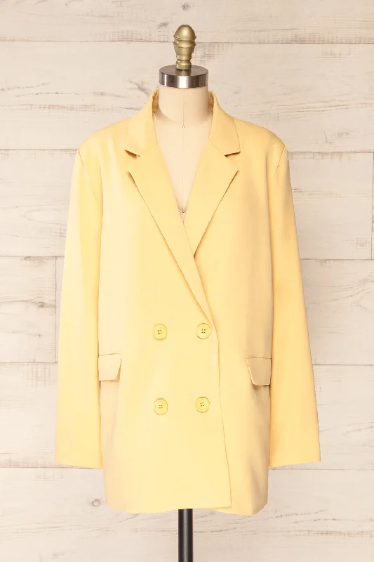 "Bundle and Save: Buy Multiple Women's Dresses and Get a Discount"Marousi Yellow | Oversized Blazer "Bundle and Save: Buy Multiple Women's Dresses and Get a Discount"Marousi Yellow | Oversized Blazer
