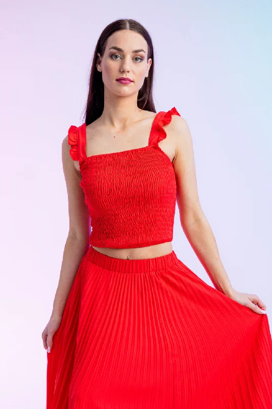"Mother of the groom dresses for women in sophisticated designs"Morgan Shirring Bodice Top Tangerine "Mother of the groom dresses for women in sophisticated designs"Morgan Shirring Bodice Top Tangerine