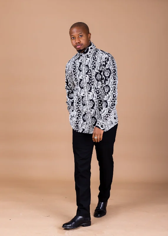 "Floral print dresses for women for a feminine look"Raymond Ankara Men Long-sleeved Shirt | African Print