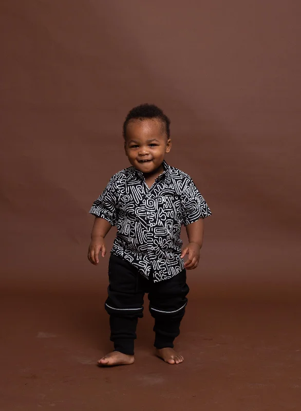 "Flash Sale: Grab Your Favorite Women's Dresses at Unbeatable Prices!"Sean Ankara Boy Shirt | Black and White African Print "Flash Sale: Grab Your Favorite Women's Dresses at Unbeatable Prices!"Sean Ankara Boy Shirt | Black and White African Print