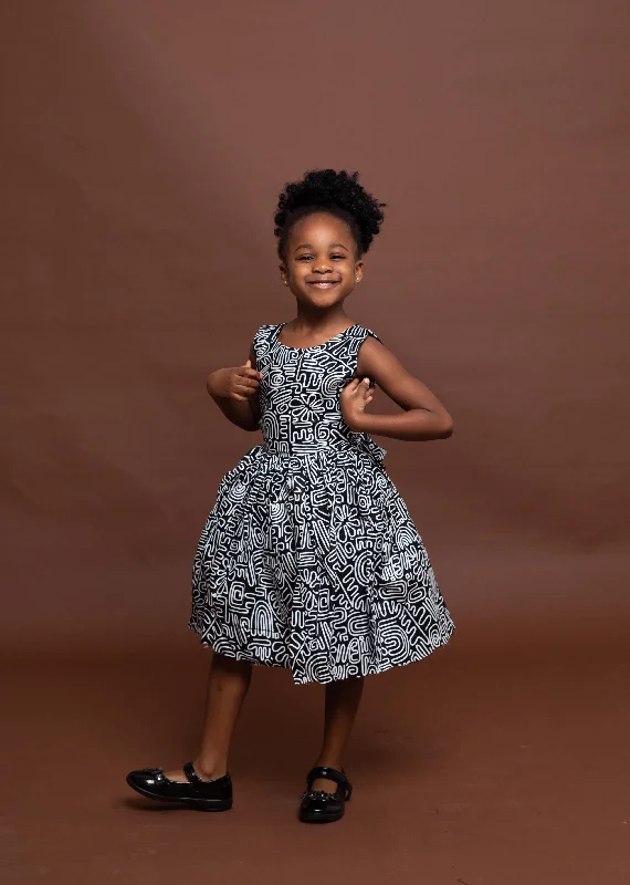 "Work - appropriate dresses for professional women"Skylar Ankara girls dress | Black and White African Print "Work - appropriate dresses for professional women"Skylar Ankara girls dress | Black and White African Print