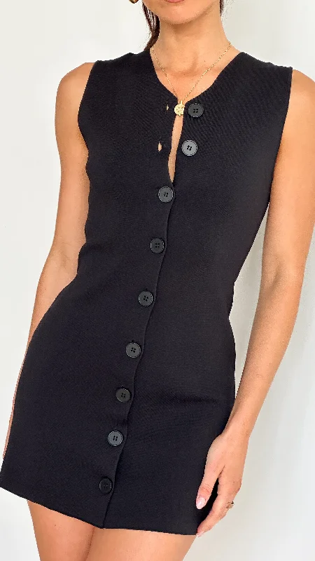 tiered mini dressesAlba Mini Dress - Black