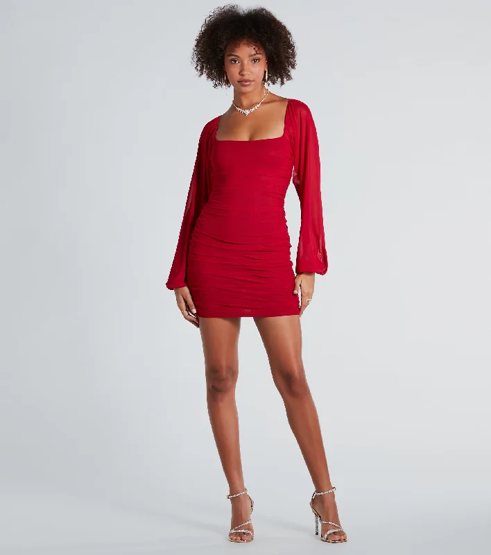 custom made mini dressesCasual Hottie Mesh Bodycon Mini Dress