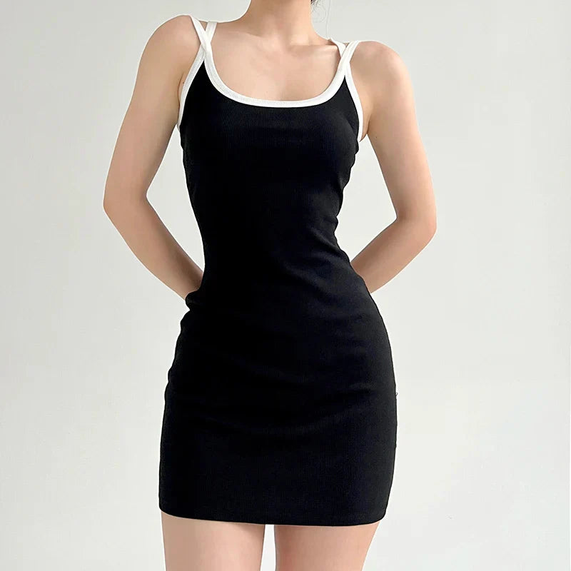 see through mini dressesFashionSierra - Women Black A-Line Sexy Bodycon Off Shoulder Solid Streetwear Mini Dress