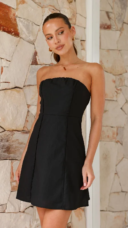 machine washable mini dressesDaphnie Mini Dress - Black