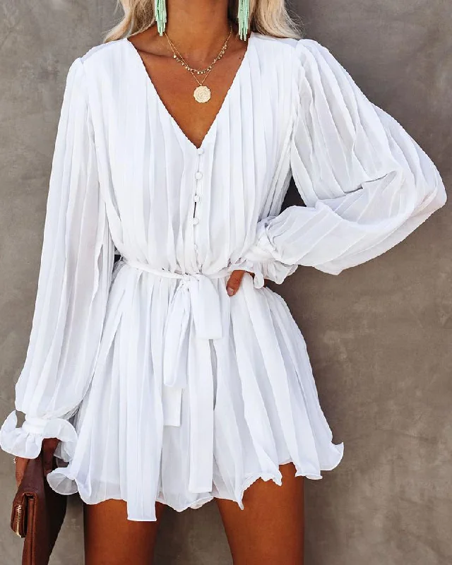 Halloween mini dressesFestivities Cotton Rope Tie Ruffle Dress