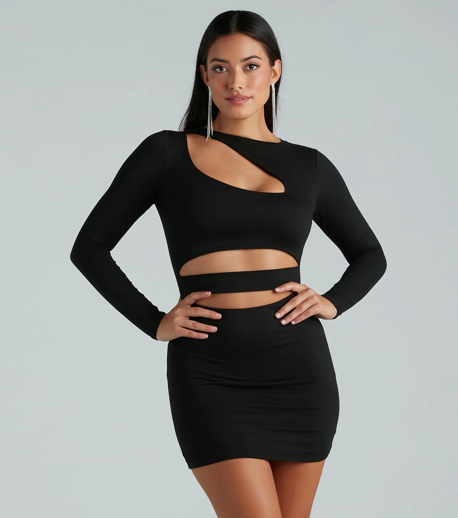smocked mini dressesMake The Cut Long Sleeve Mini Dress