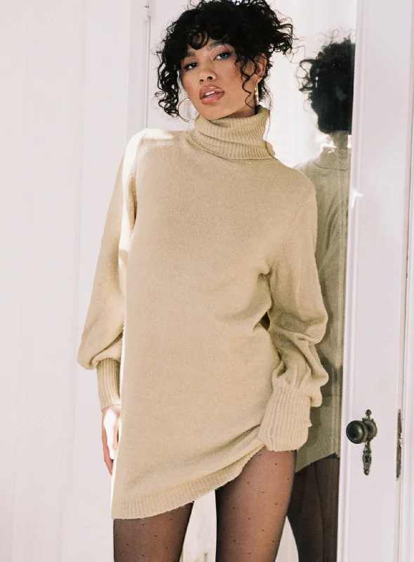 casual cotton mini dressesZahara Mini Dress Beige Petite